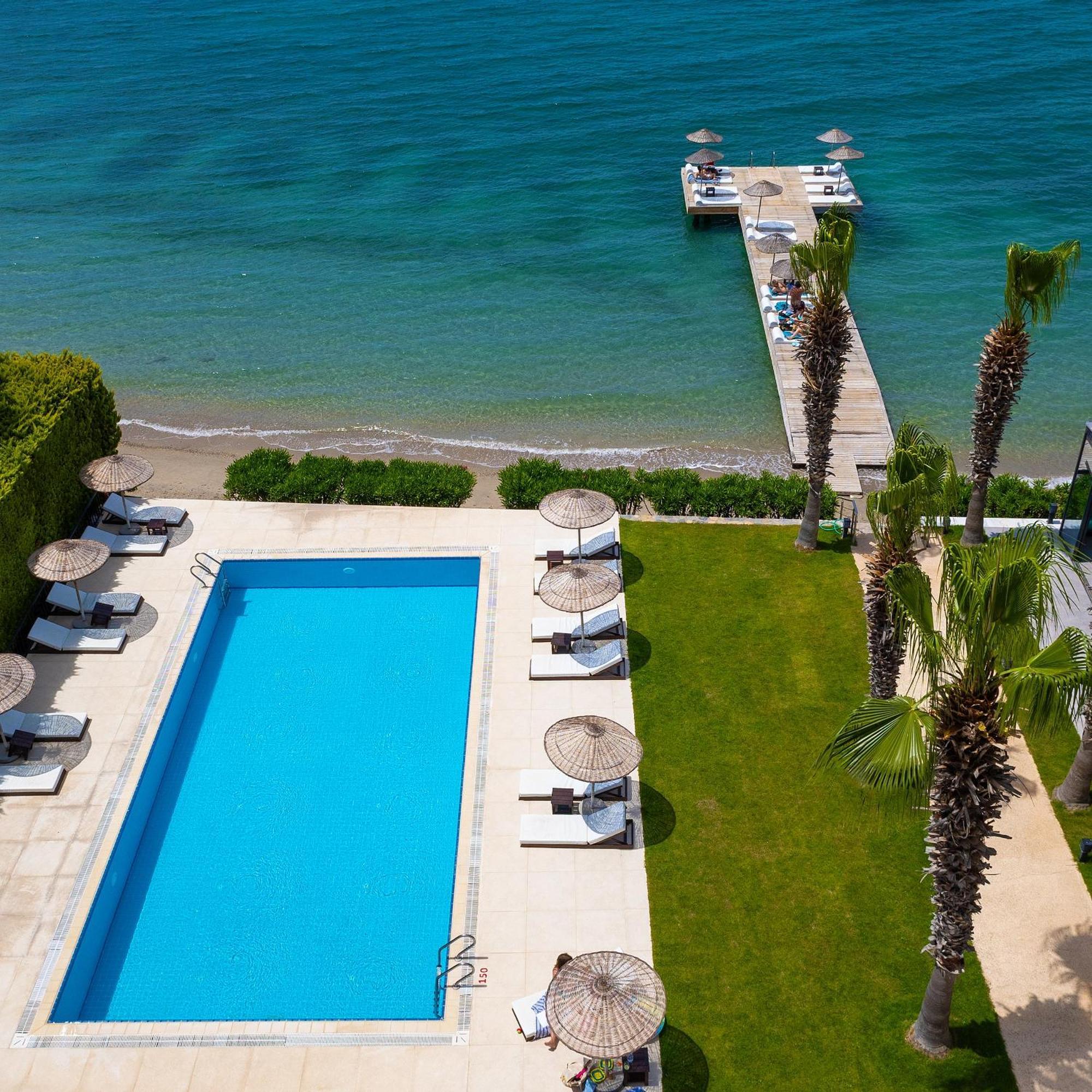 Med-Inn Hotel Gulluk Exterior foto